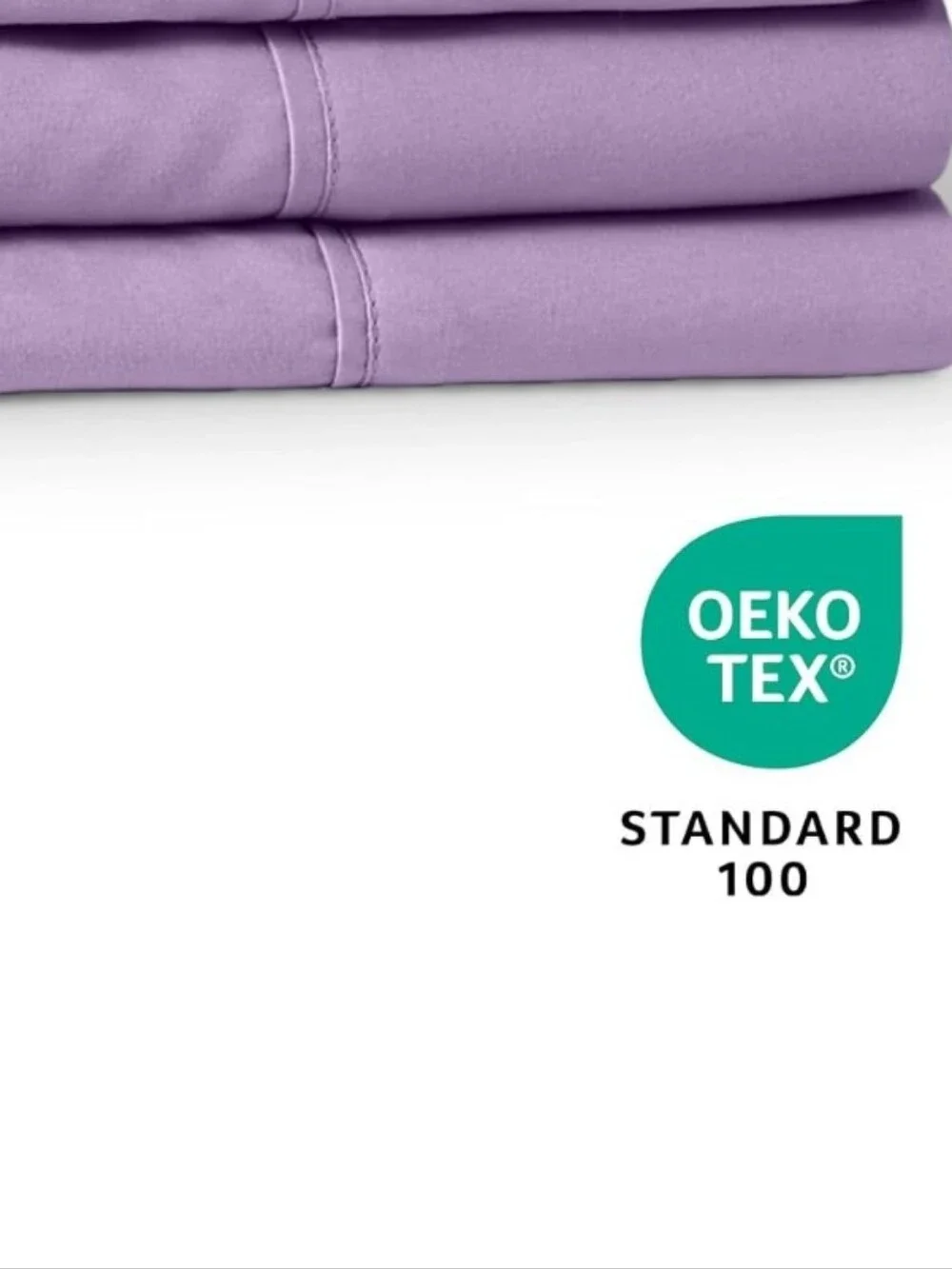 Bare Home Microfiber Standard/Queen Size Set Of 2 Pillow Cases  Cooling Lavender